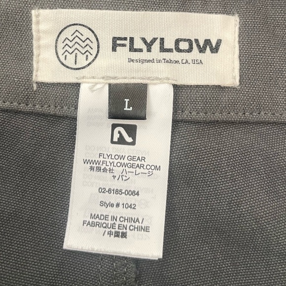 Women's FLYLOW Trailworks Bib Green Overalls- Large - Picture 7 of 7